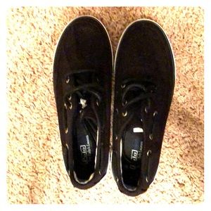AUTHENTIC POLO BOYS CANVAS BLACK LOAFERS
